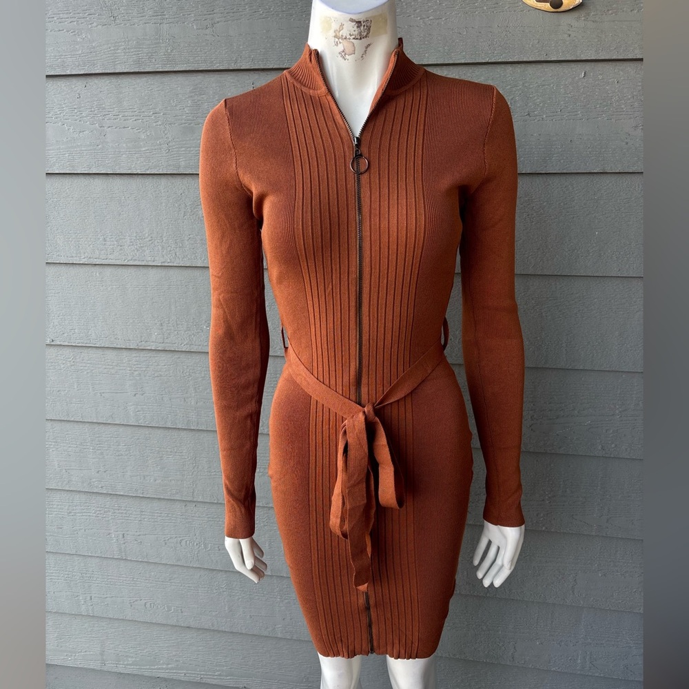 Hera Collection Terracotta Long Sleeve Dress